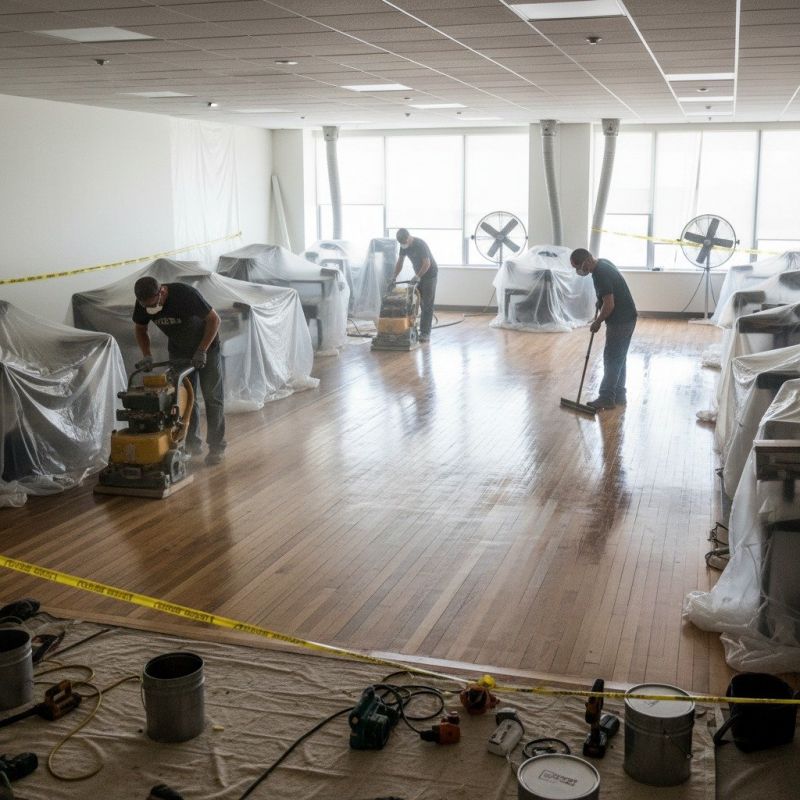 Cork Floor Refinishing