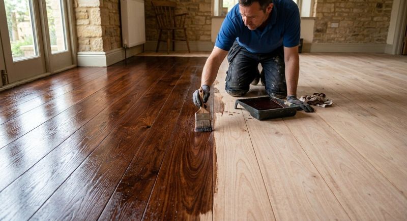 Hardwood Floor Staining in Alpharetta, GA